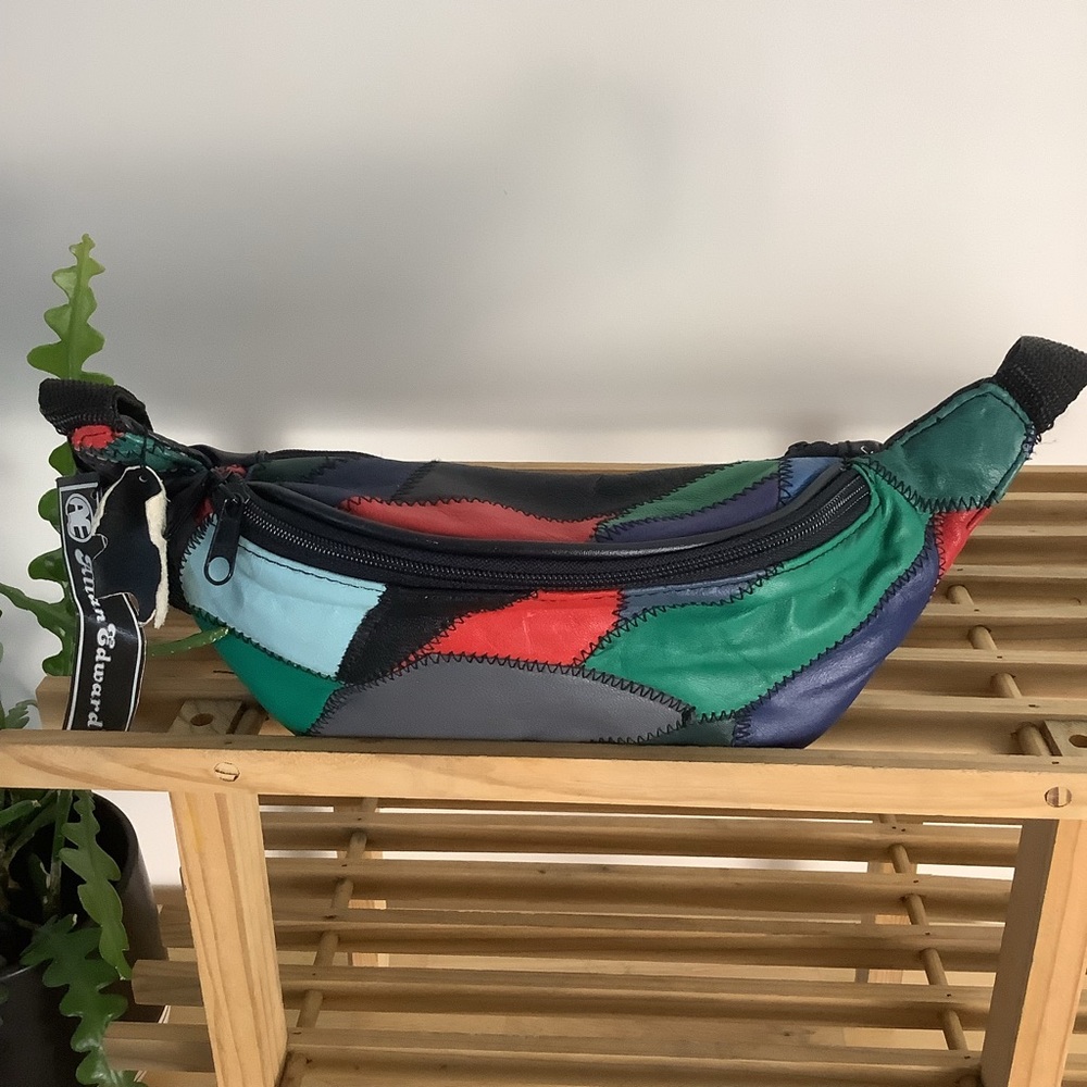 Colorful Patchwork Belt Bag - Picture 3 of 7